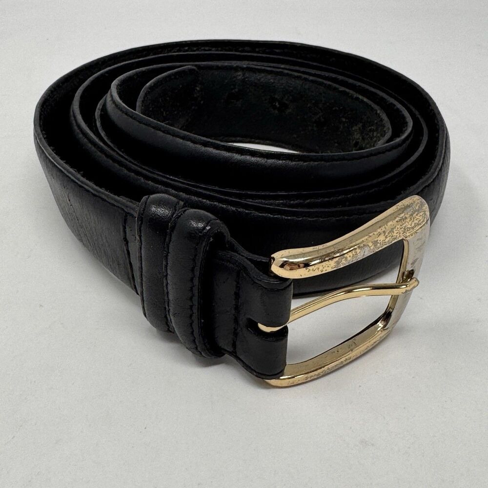 Vintage Sav-On Surplus Genuine Top Grain Leather Black Belt Men’s XL 58”